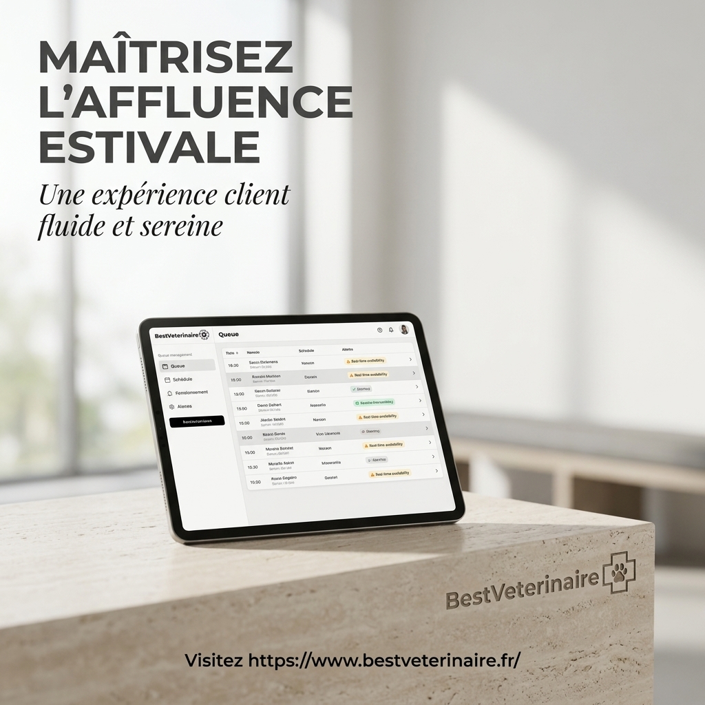 Optimisez l'accueil en clinique cet été : maîtrisez l'affluence avec BestVeterinaire 1
